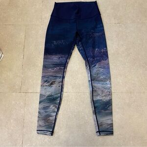 Lululemon legging wunder under print womens 8